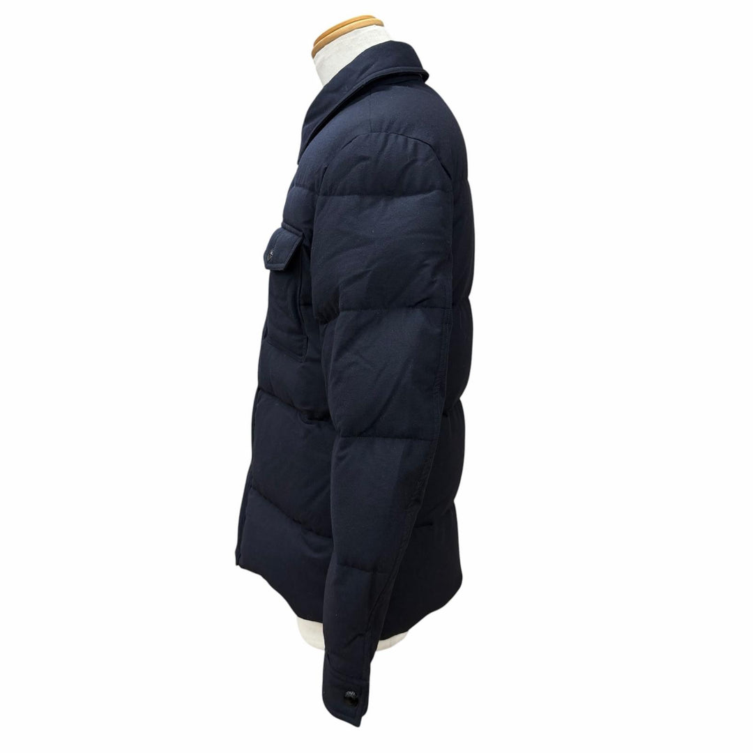 Excellent TOM FORD Down jacket Navy wool mens 46 TF0317