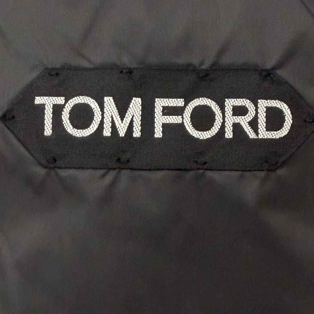 Excellent TOM FORD Down jacket Navy wool mens 46 TF0317