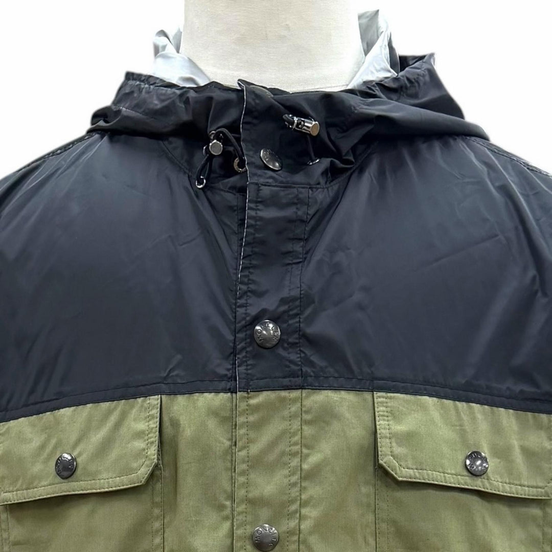 Pristine MONCLER mountain hoodie DONAN Hooded Reversible khaki cotton mens 3