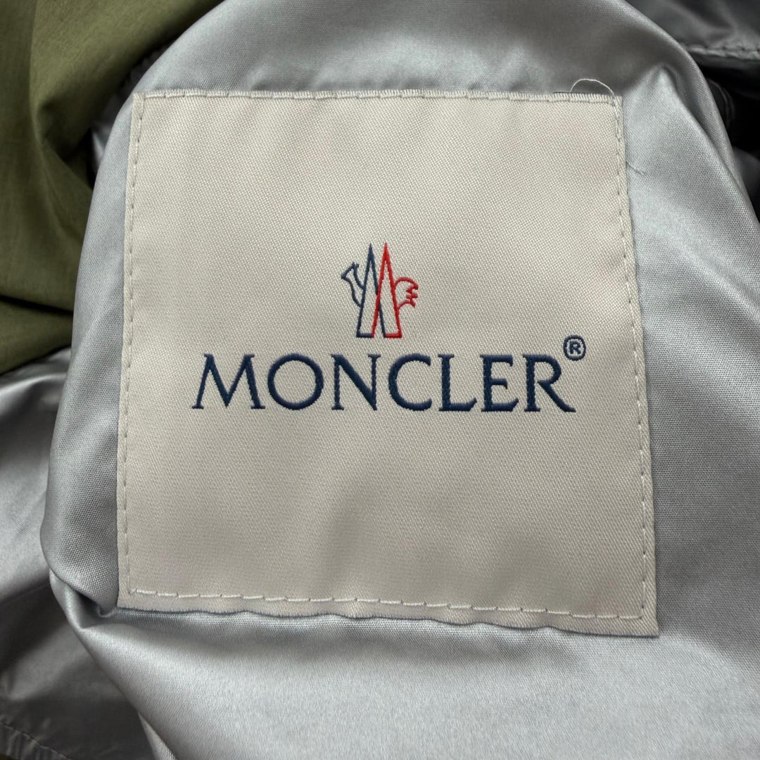 Pristine MONCLER mountain hoodie DONAN Hooded Reversible khaki cotton mens 3
