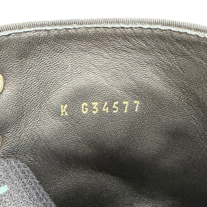 Pristine CHANEL short boots COCO Mark logo print lace-up 37.5 19P G34577