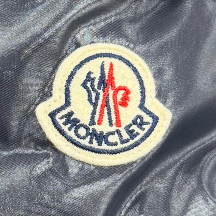 Great MONCLER Down jacket MAYA Logo patch and hood ZIP UP Navy Nylon mens 4