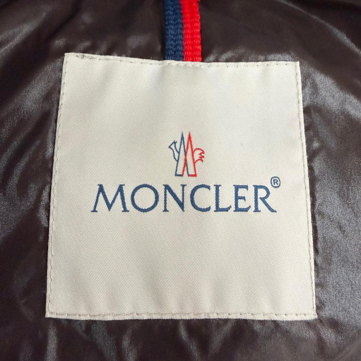Great MONCLER Down jacket MAYA Logo patch and hood ZIP UP Navy Nylon mens 4