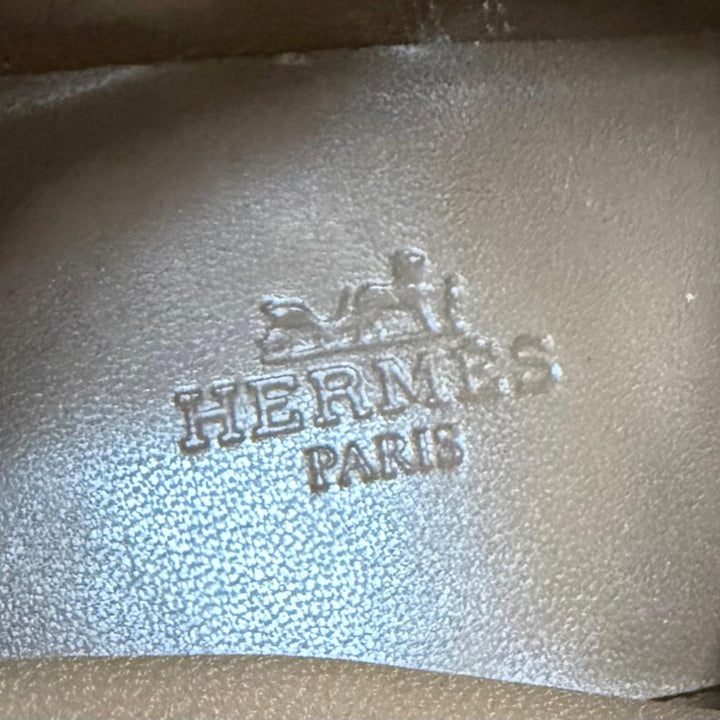 Pristine HERMES short boots Neo Kelly Buckle Leather black leather Women 37