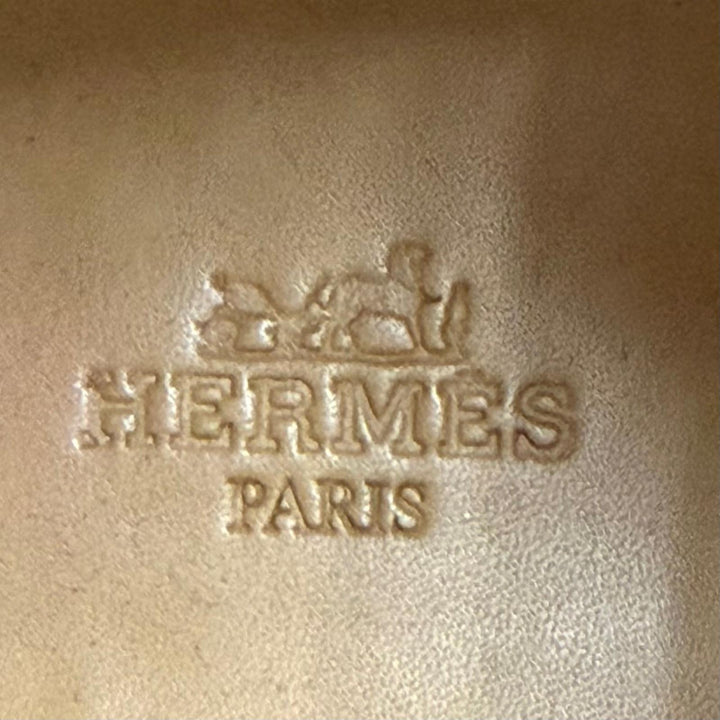 Great HERMES boots BOTTILLONS U-tip lace-up black leather mens 40