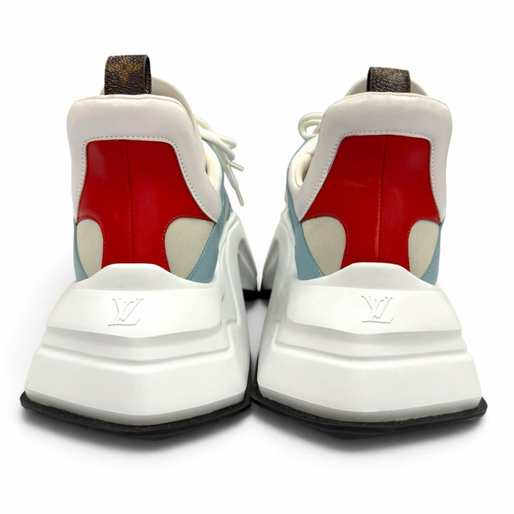 Excellent LOUIS VUITTON sneakers white mens 9 1ABIHY