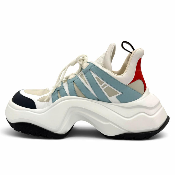 Excellent LOUIS VUITTON sneakers white mens 9 1ABIHY