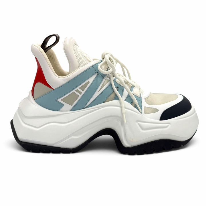 Excellent LOUIS VUITTON sneakers white mens 9 1ABIHY