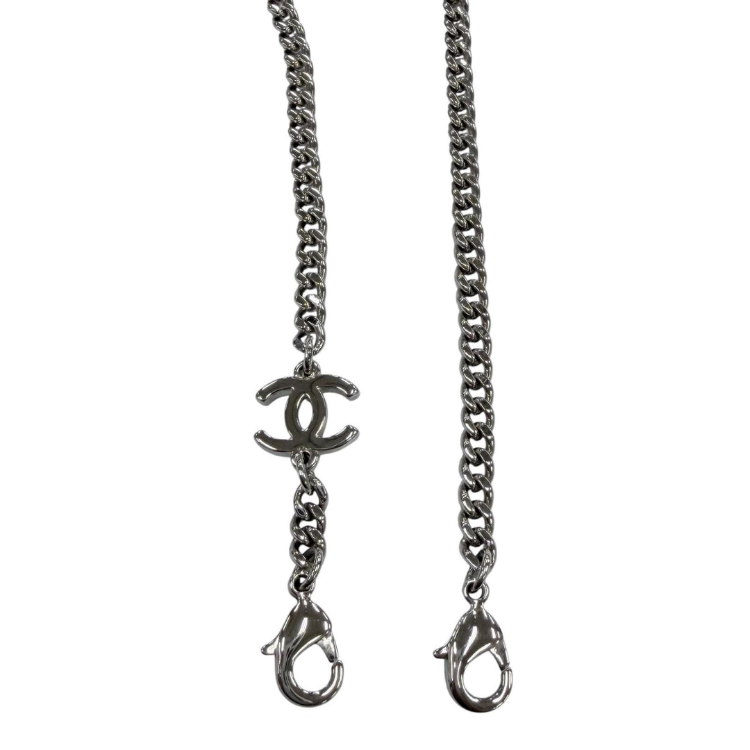 Great CHANEL sunglasses COCO Mark Round Chain Glasses with Cord Women 4245