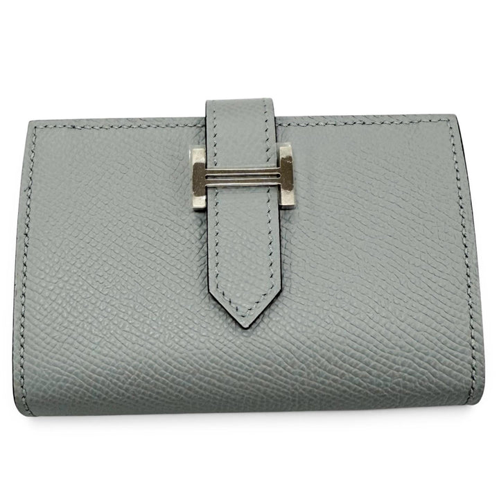 Pristine HERMES Bifold Wallet Bearn Mini Compact wallet Epsom Leather Women