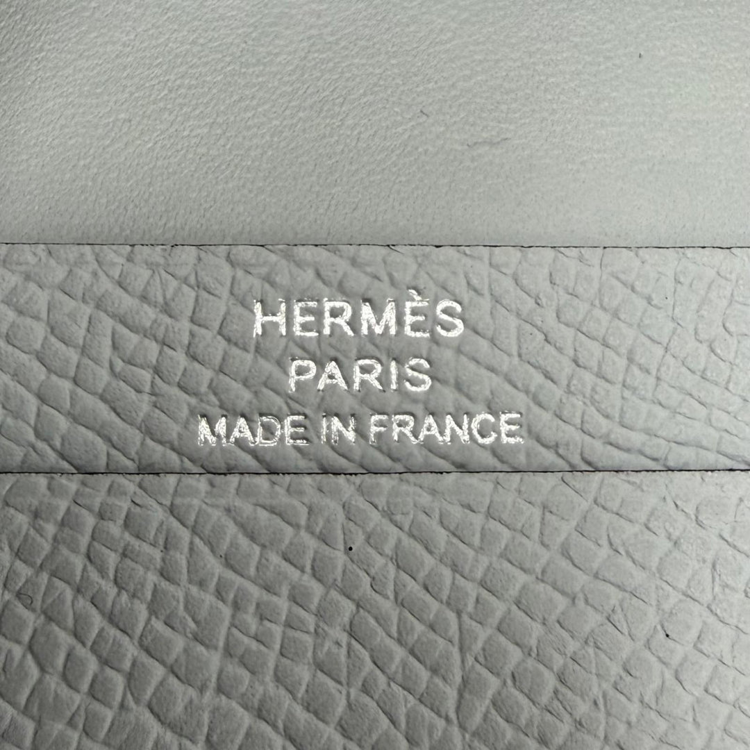 Pristine HERMES Bifold Wallet Bearn Mini Compact wallet Epsom Leather Women