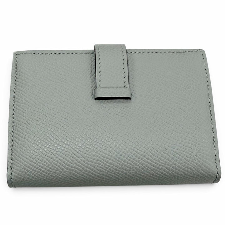 Pristine HERMES Bifold Wallet Bearn Mini Compact wallet Epsom Leather Women