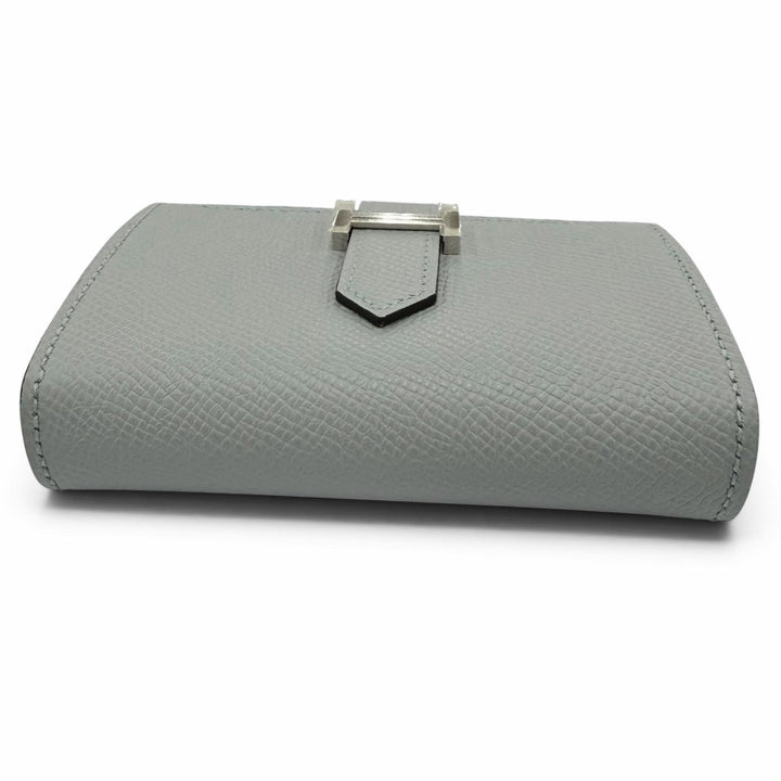 Pristine HERMES Bifold Wallet Bearn Mini Compact wallet Epsom Leather Women
