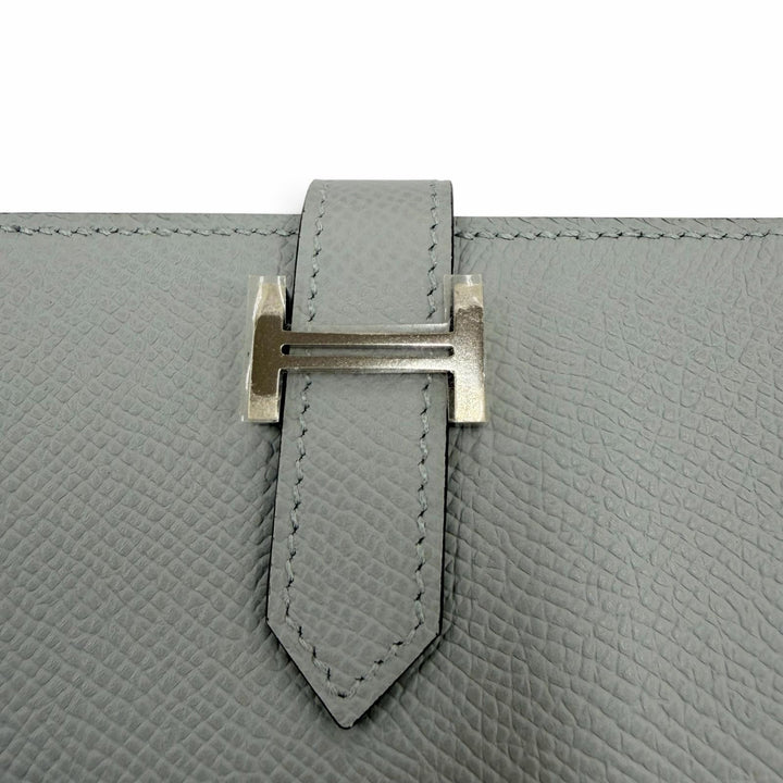 Pristine HERMES Bifold Wallet Bearn Mini Compact wallet Epsom Leather Women