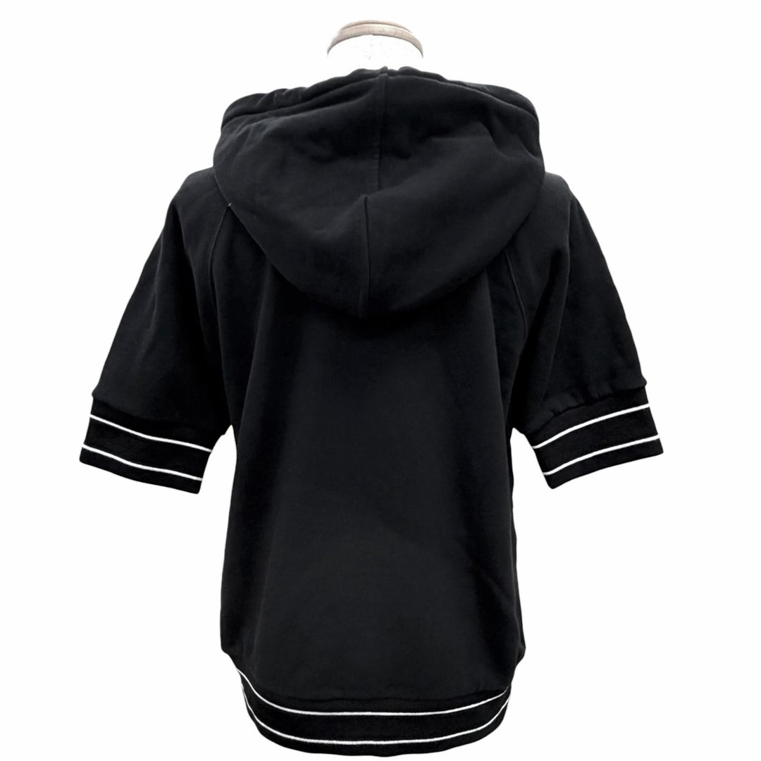 Excellent Christian Dior DIOR VIBE Star Short-Sleeve Hoodie black XS 243S06A4063