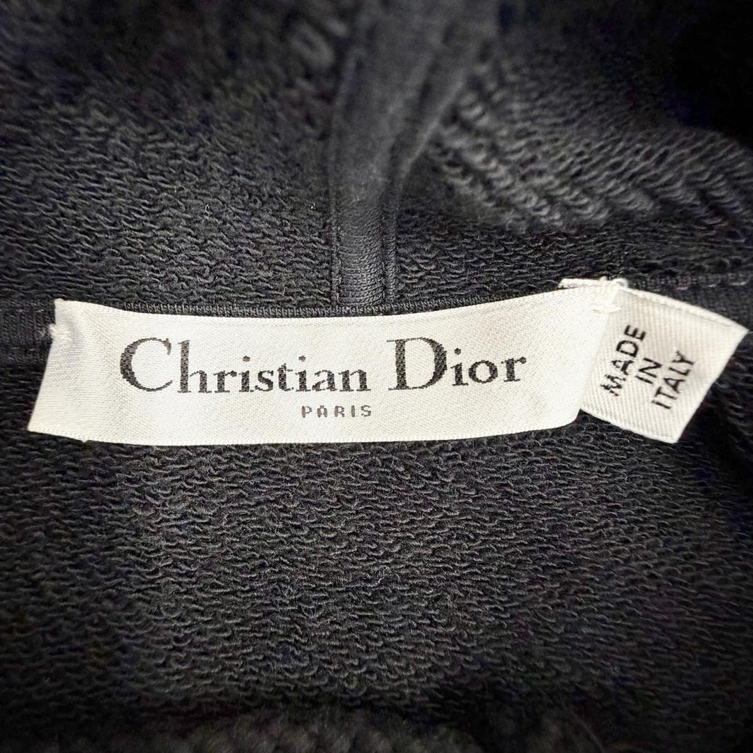Excellent Christian Dior DIOR VIBE Star Short-Sleeve Hoodie black XS 243S06A4063