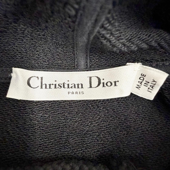 Excellent Christian Dior DIOR VIBE Star Short-Sleeve Hoodie black XS 243S06A4063