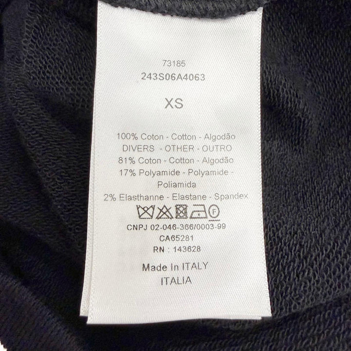 Excellent Christian Dior DIOR VIBE Star Short-Sleeve Hoodie black XS 243S06A4063