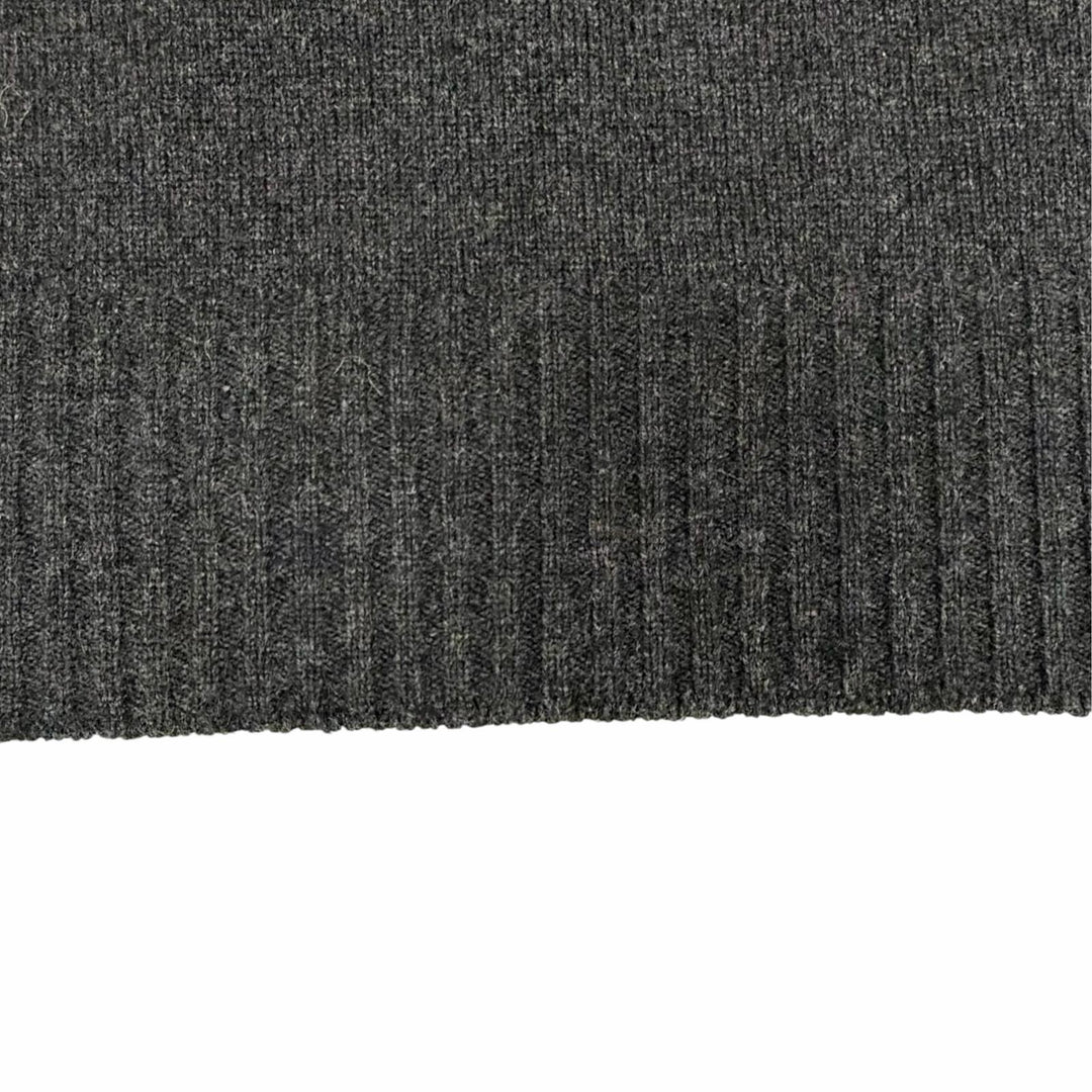 Great HERMES one piece High-neck sleeveless knit Charcoal gray cashmere Women