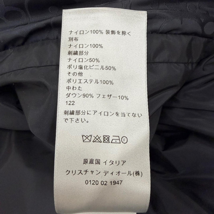 Great DIOR Down jacket Oblique double zip-up Navy Nylon mens 46 943C449A4462