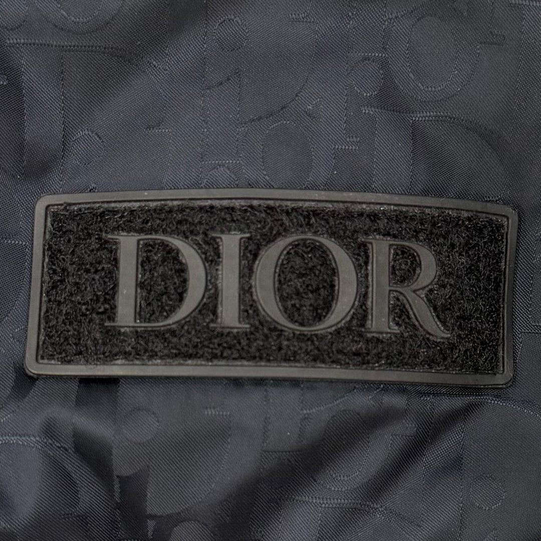 Great DIOR Down jacket Oblique double zip-up Navy Nylon mens 46 943C449A4462