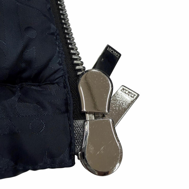 Great DIOR Down jacket Oblique double zip-up Navy Nylon mens 46 943C449A4462