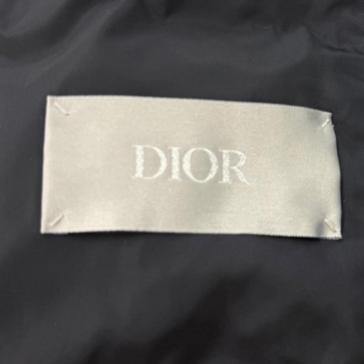 Great DIOR Down jacket Oblique double zip-up Navy Nylon mens 46 943C449A4462