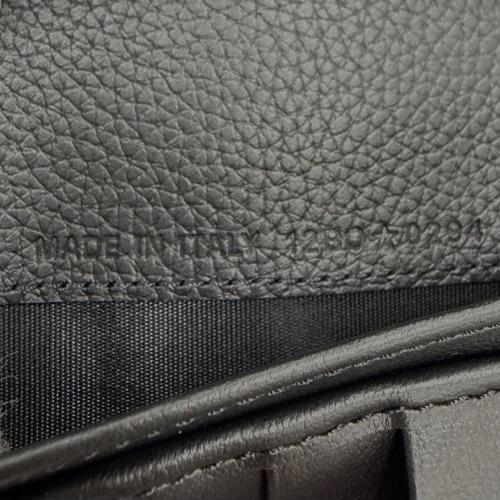 Excellent DIOR Purse Saddle black leather mens 2ADBC330YKK