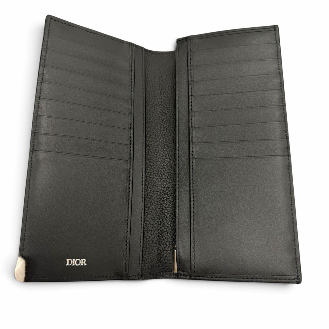 Excellent DIOR Purse Saddle black leather mens 2ADBC330YKK