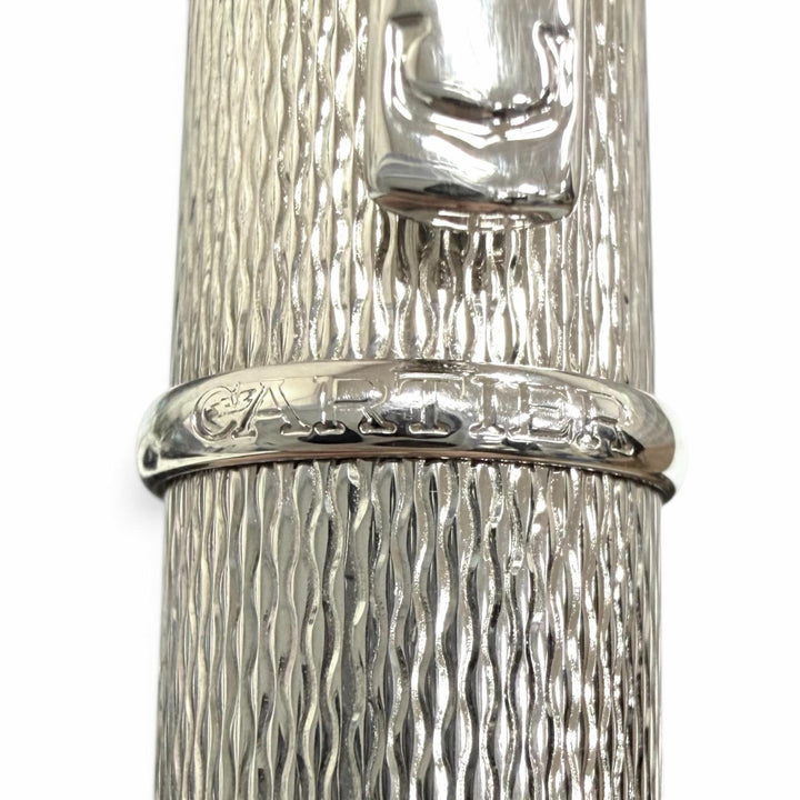 Excellent Cartier Ballpoint pen Diaboro de Cartier Silver Blue Gemstone mens