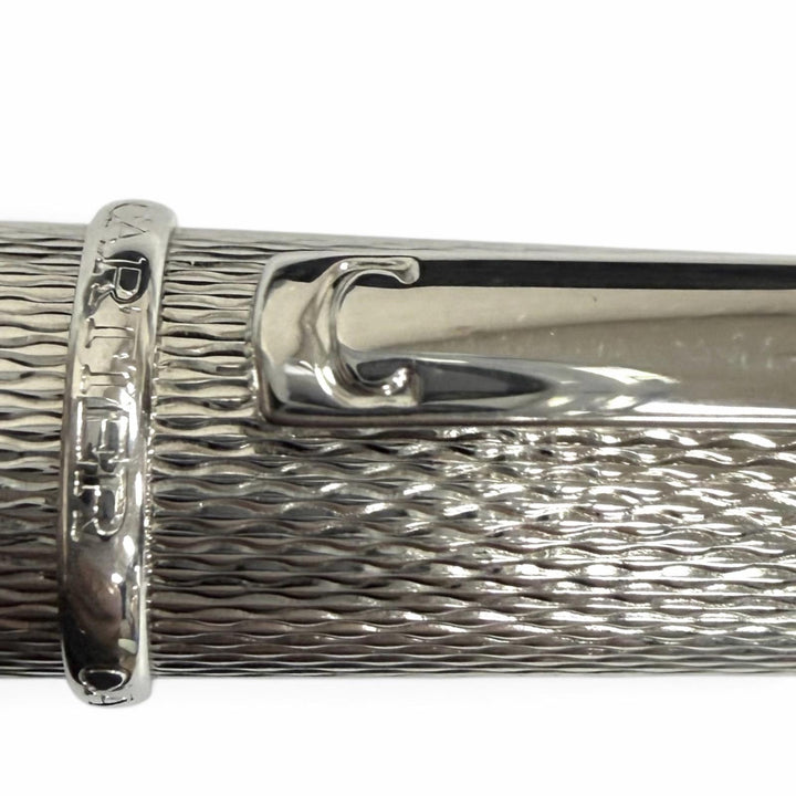 Excellent Cartier Ballpoint pen Diaboro de Cartier Silver Blue Gemstone mens