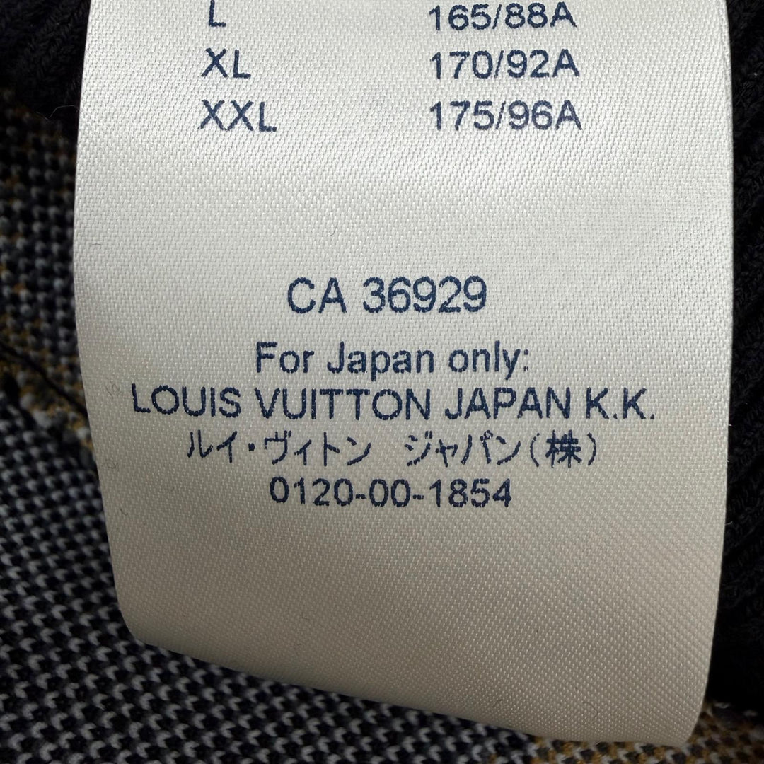 Great LOUIS VUITTON Jacquard Metal Motif Monogram Drawstring Knit Jogger Pants S