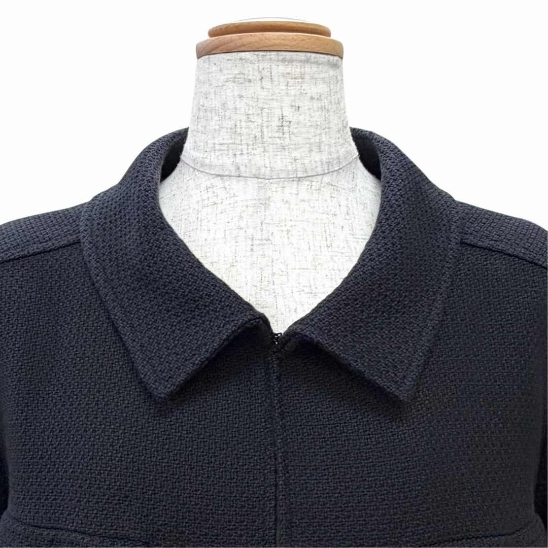 Very Good CHANEL COCO Mark Pearl Button 4-Pocket Tweed Jacket 44 02P P19669