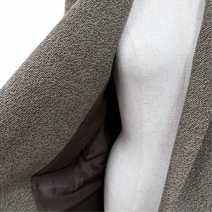 Great CELINE coat Phoebe Philo era tweed long Crombie coat Brown 38 28H28/6268