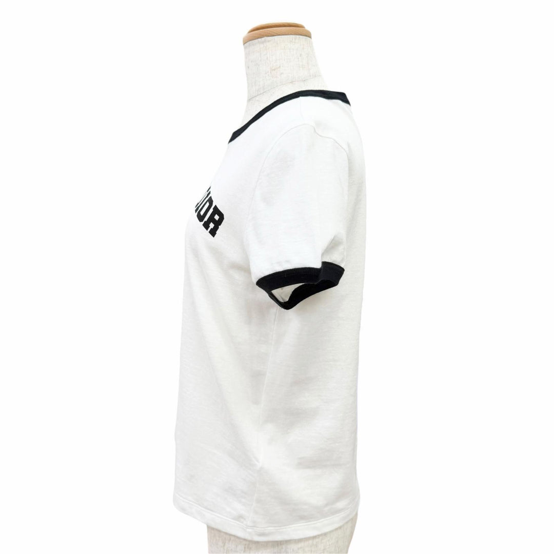 Excellent Christian Dior Short sleeve T-shirt Logo Bee embroidery XS 513T07B4222