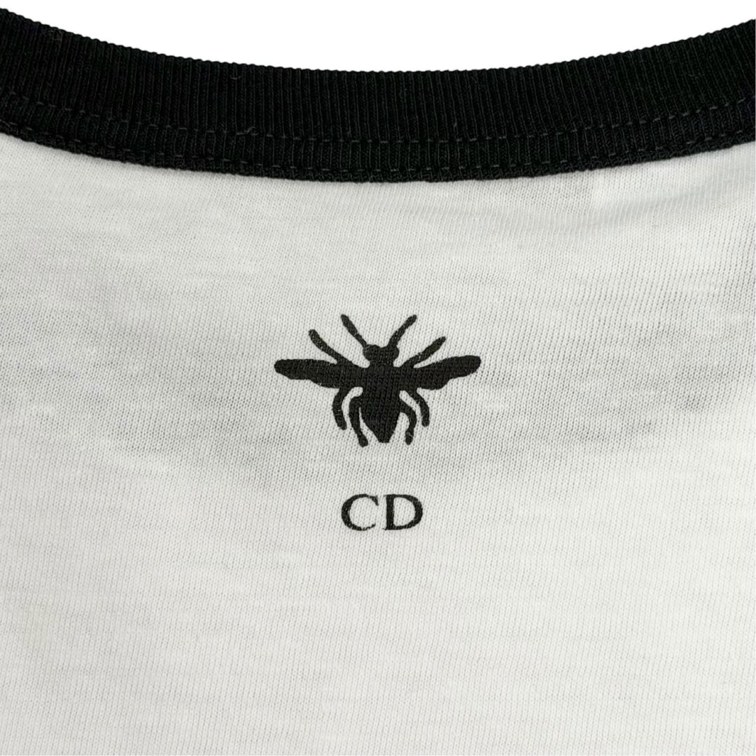 Excellent Christian Dior Short sleeve T-shirt Logo Bee embroidery XS 513T07B4222