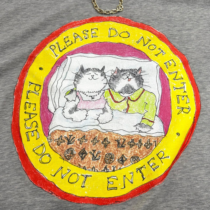Excellent LOUIS VUITTON Short sleeve T-shirt Cat Stamp T-shirt cotton M 1AHYSK