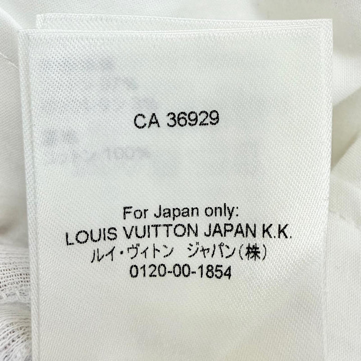 Excellent LOUIS VUITTON skirt Logo snap button long denim white cotton Women 38