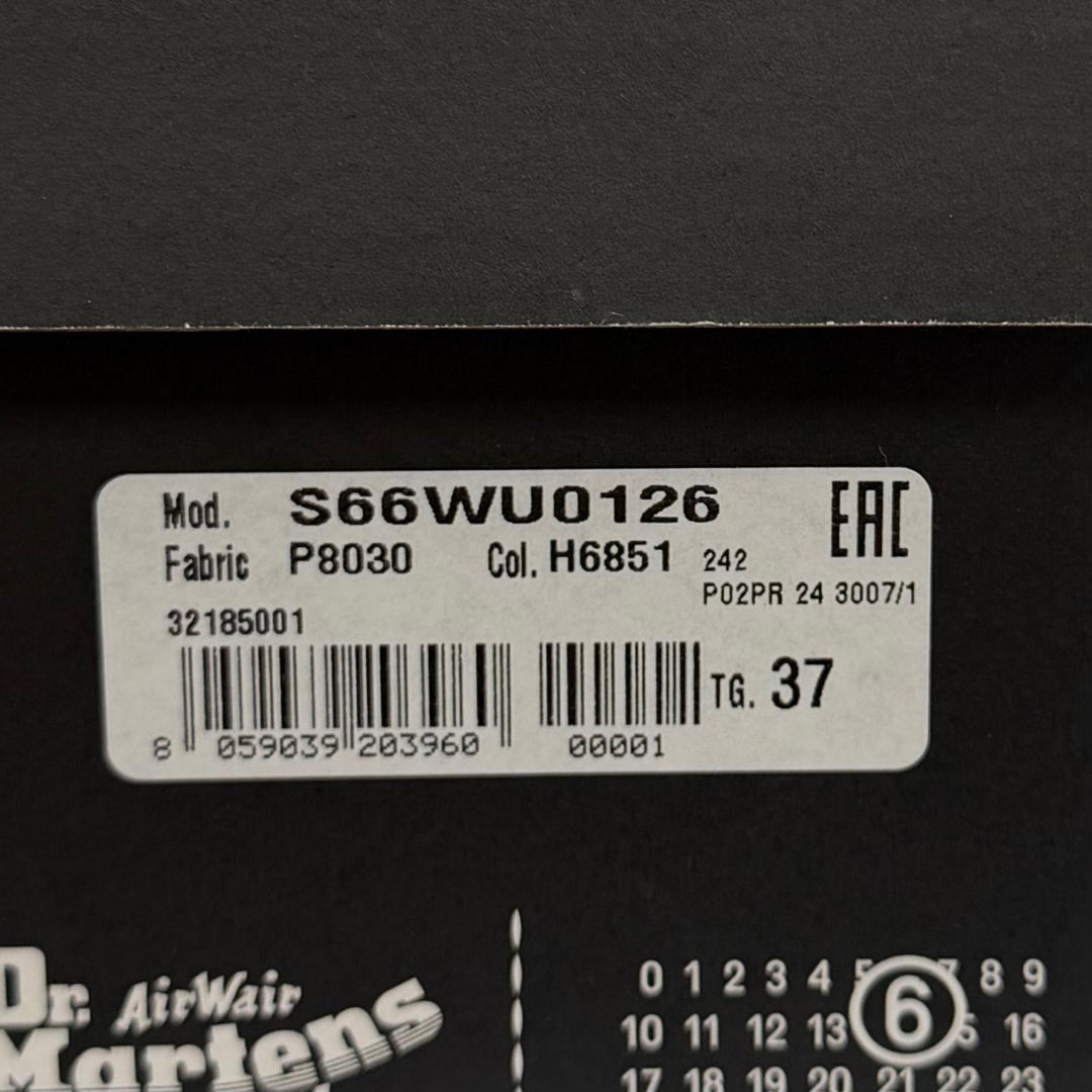 Pristine Dr.Martens MM6 short boots 1490 TWIST black leather Women S66WU0126
