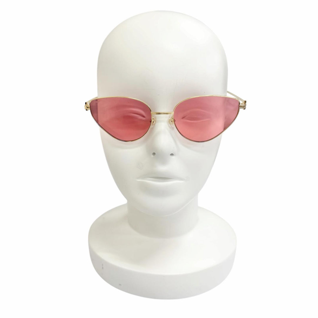 Pristine Cartier sunglasses PREMIERE DE CARTIER 2C Decor Cat-Eye Eyewear CT0155S
