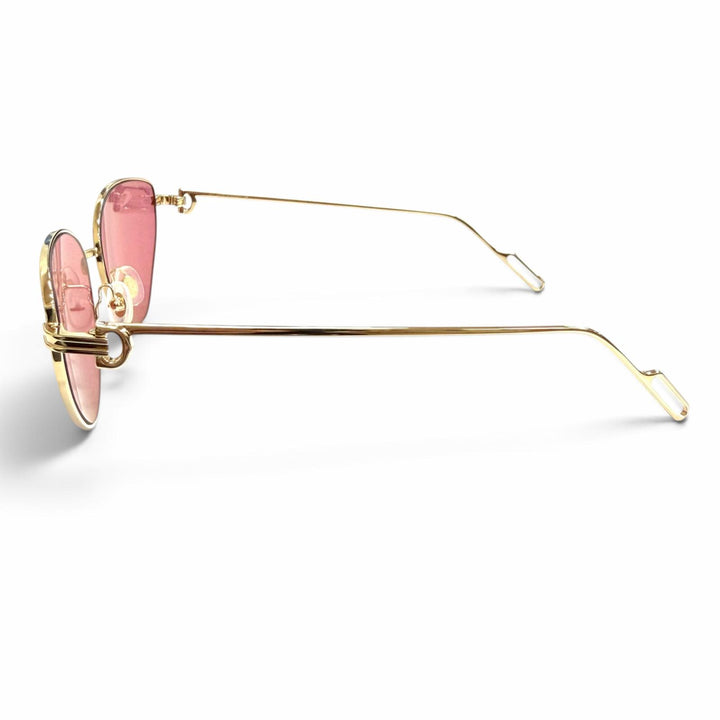 Pristine Cartier sunglasses PREMIERE DE CARTIER 2C Decor Cat-Eye Eyewear CT0155S