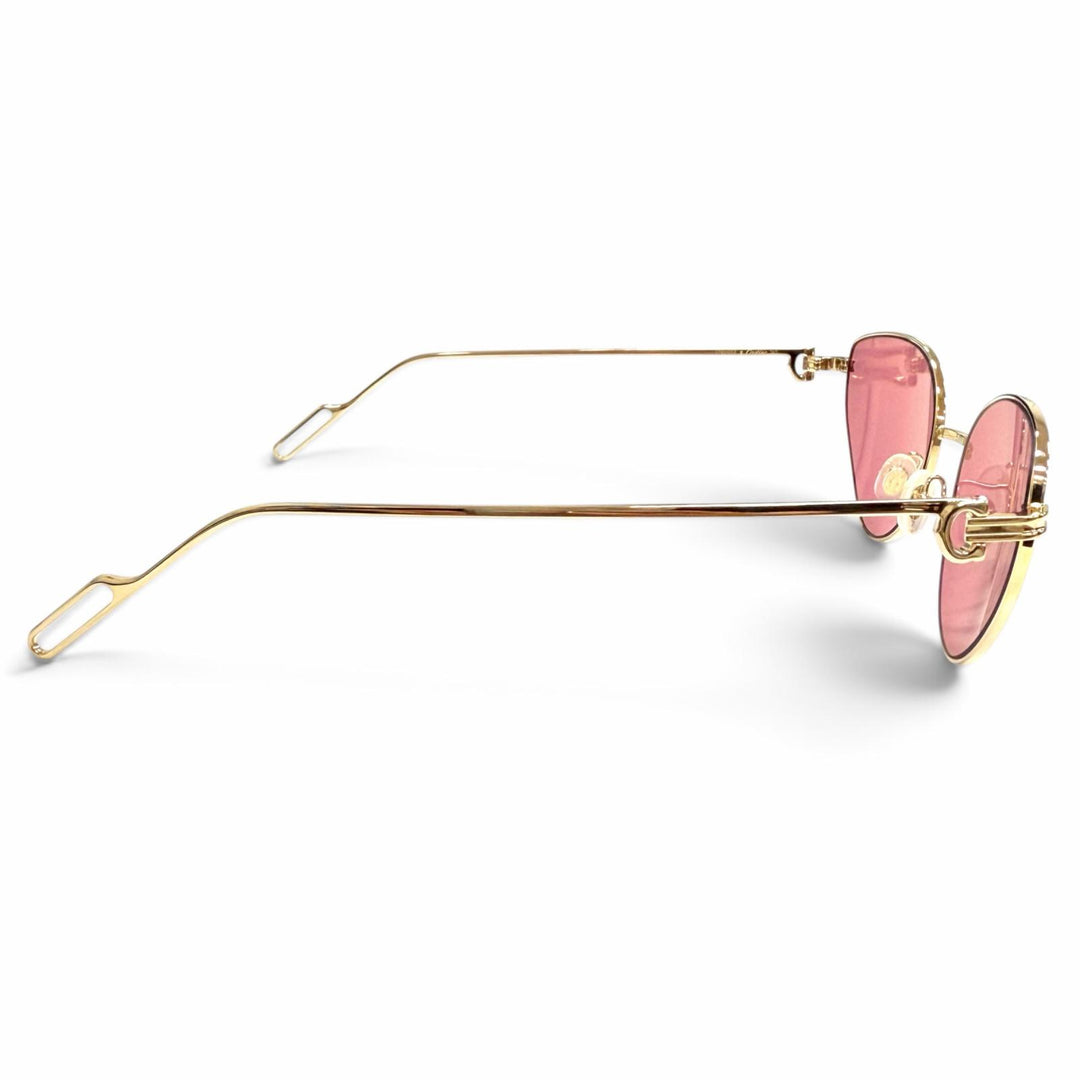 Pristine Cartier sunglasses PREMIERE DE CARTIER 2C Decor Cat-Eye Eyewear CT0155S