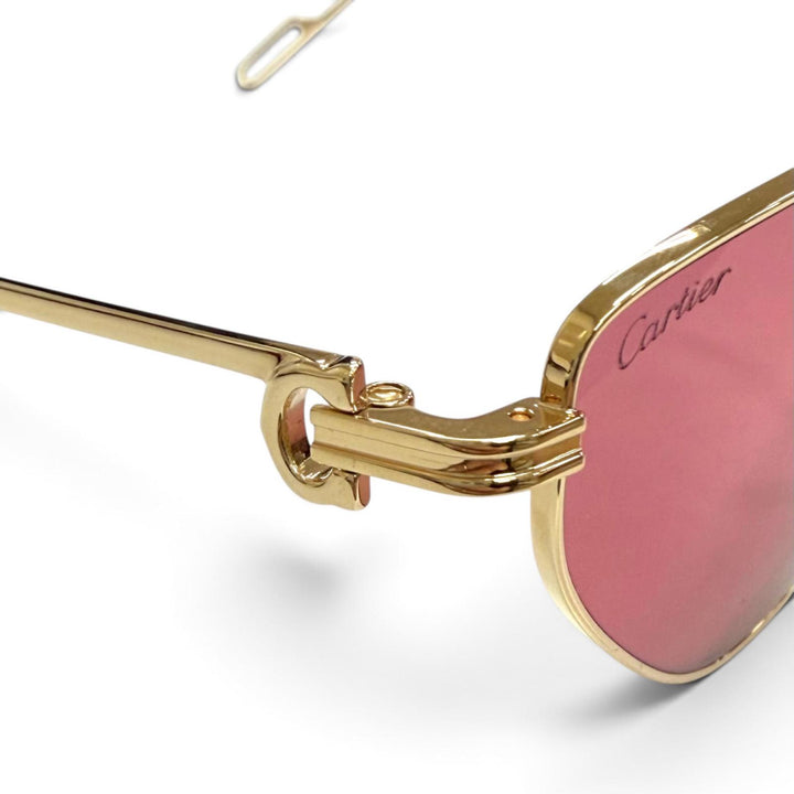 Pristine Cartier sunglasses PREMIERE DE CARTIER 2C Decor Cat-Eye Eyewear CT0155S