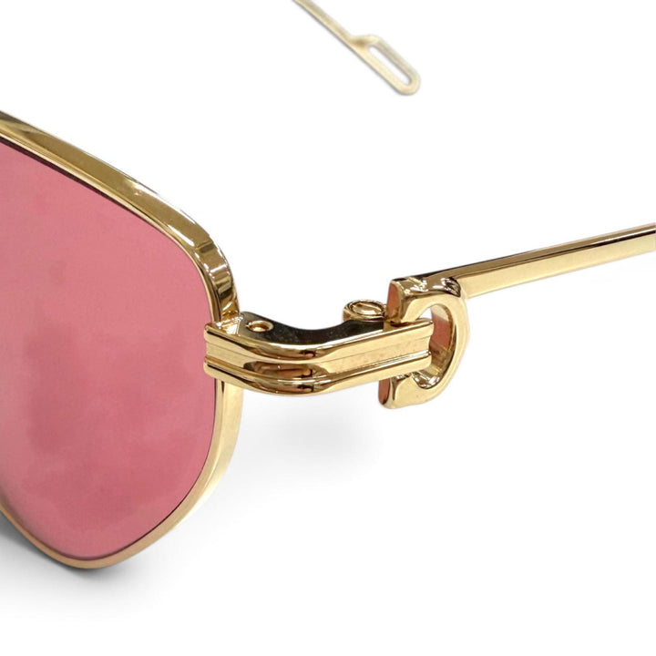 Pristine Cartier sunglasses PREMIERE DE CARTIER 2C Decor Cat-Eye Eyewear CT0155S