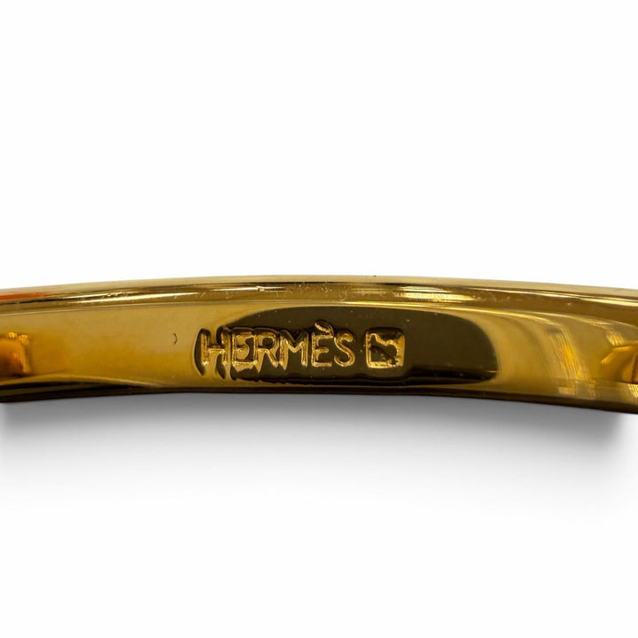 Great HERMES belt Margiela era H logo Metal reversible leather black Women