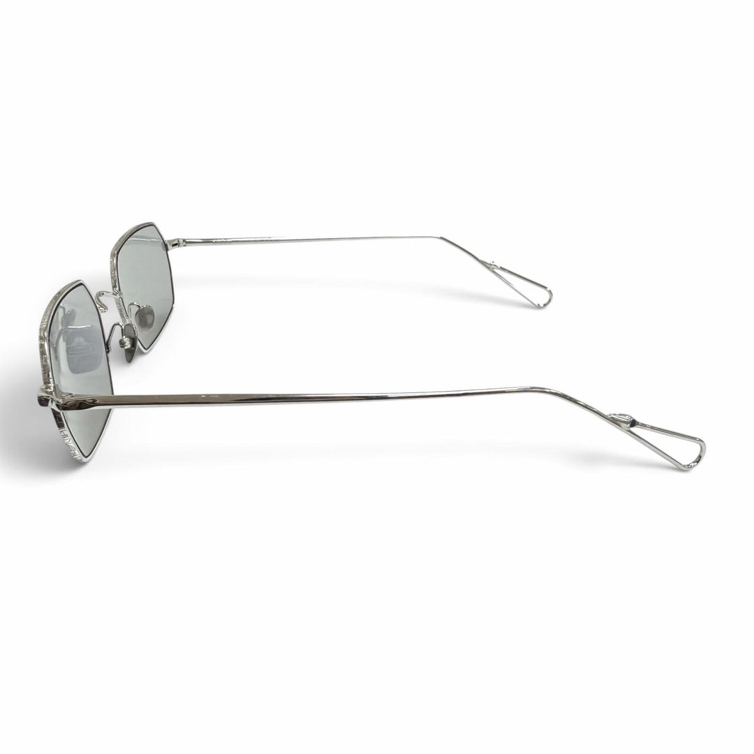 Excellent AHLEM sunglasses Colisee Polygonal shapes White gold mens