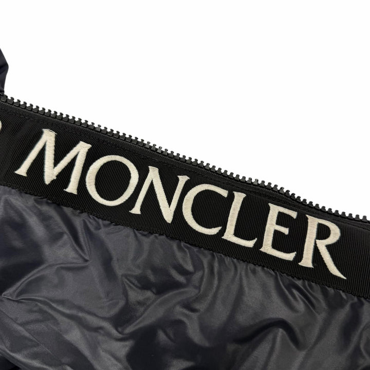 Very Good MONCLER down coat MONTCLA Logo patch and hood ZIP UP Navy Nylon mens 3
