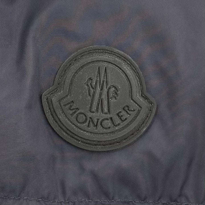 Very Good MONCLER down coat MONTCLA Logo patch and hood ZIP UP Navy Nylon mens 3