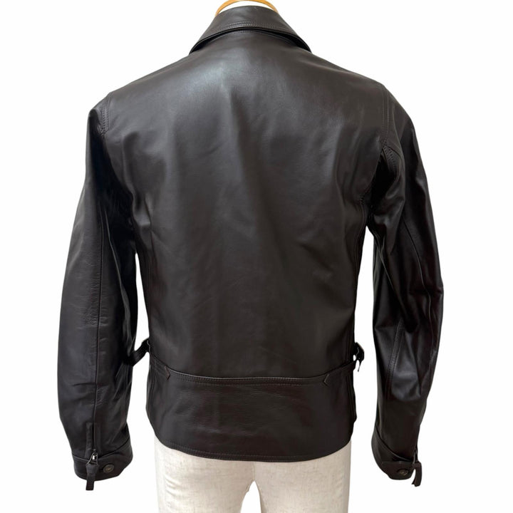 Excellent CINQUANTA leather jacket Horsehide single leather jacket