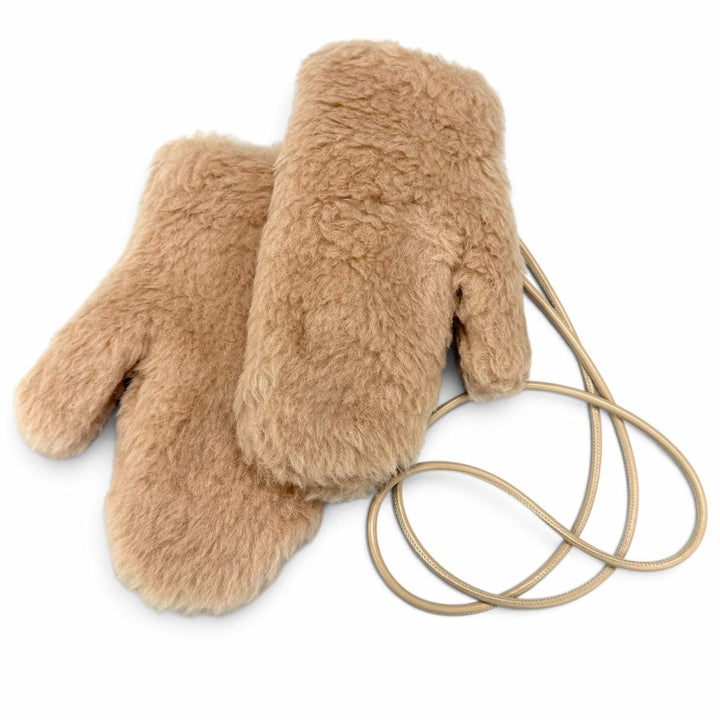 Excellent Max Mara gloves Ombrato Teddy Bear Mittens alpaca 23456606336